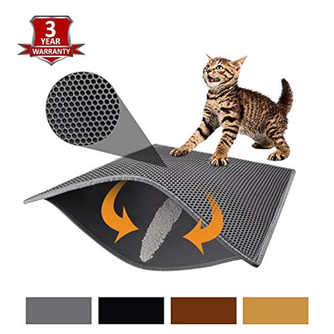 Alfombrilla para arena de gato, 30 x 24 pulgadas