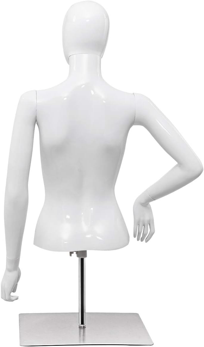 Torso Maniquí Femenino Giantex Altura Ajustable con Soporte