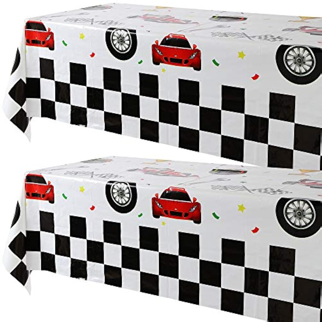 2 piezas de plástico para coche de carreras para niños