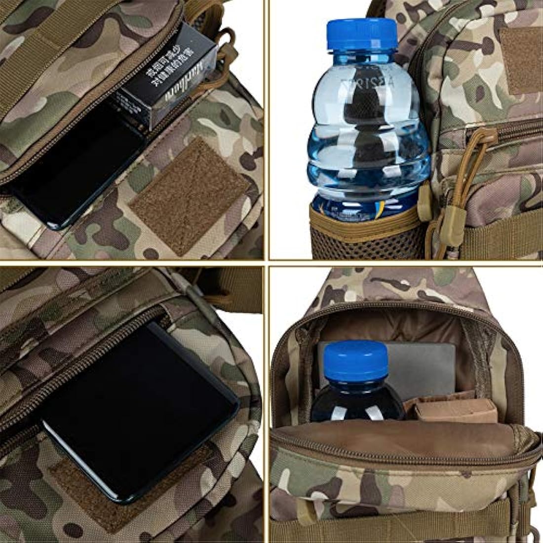 Mochila táctica para hombre, tamaño pequeño