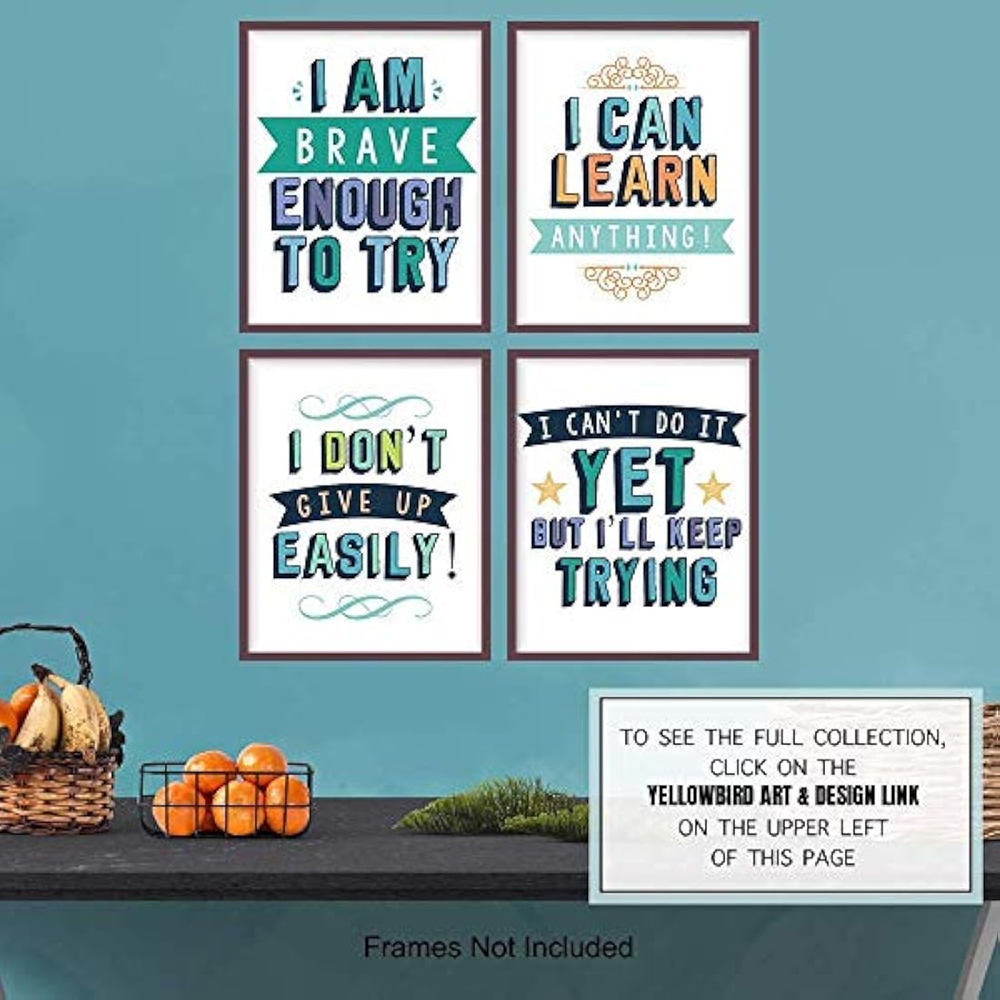 Decoración para el hogar 8x10 sin marco set de 4