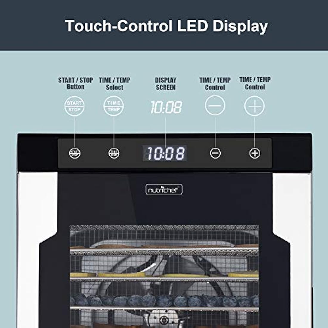 Deshidratadora de Alimentos NUTRICHEF NCFD10S