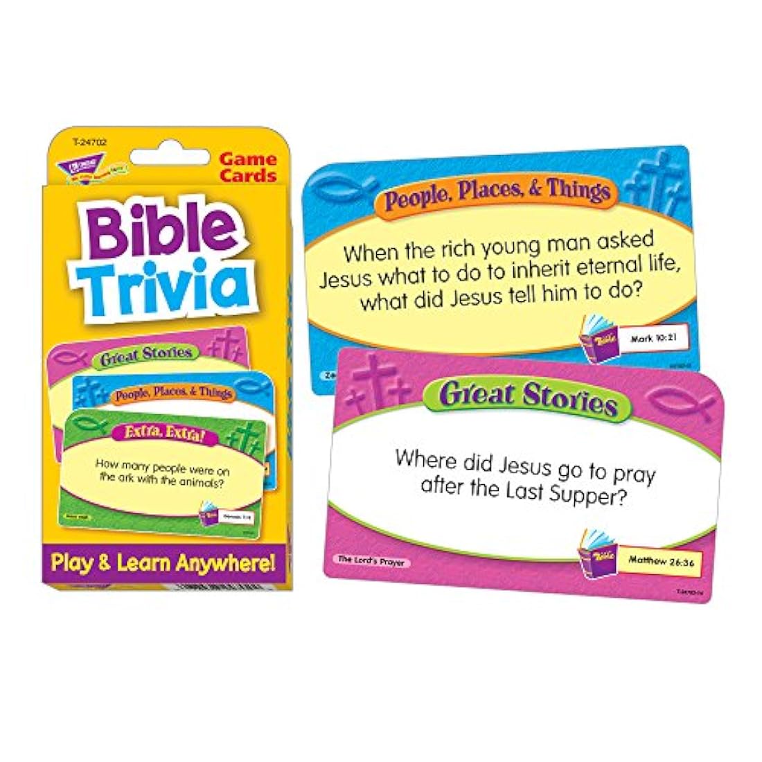 Trend Enterprises tarjetas con trivias sobre la biblia