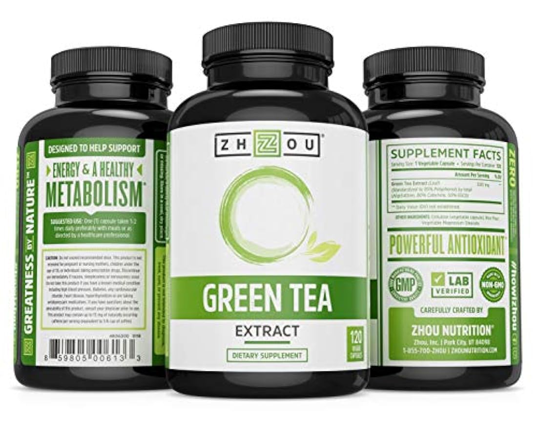 Suplemento de extracto de té verde con EGCG para un apoyo