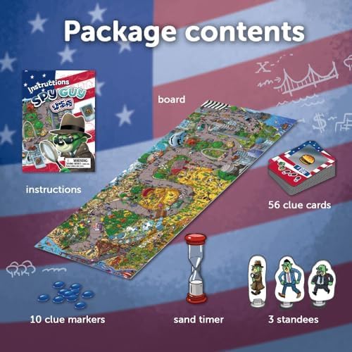 Juego de Mesa Cooperativo Spy Guy USA, Monumentos y Símbolos