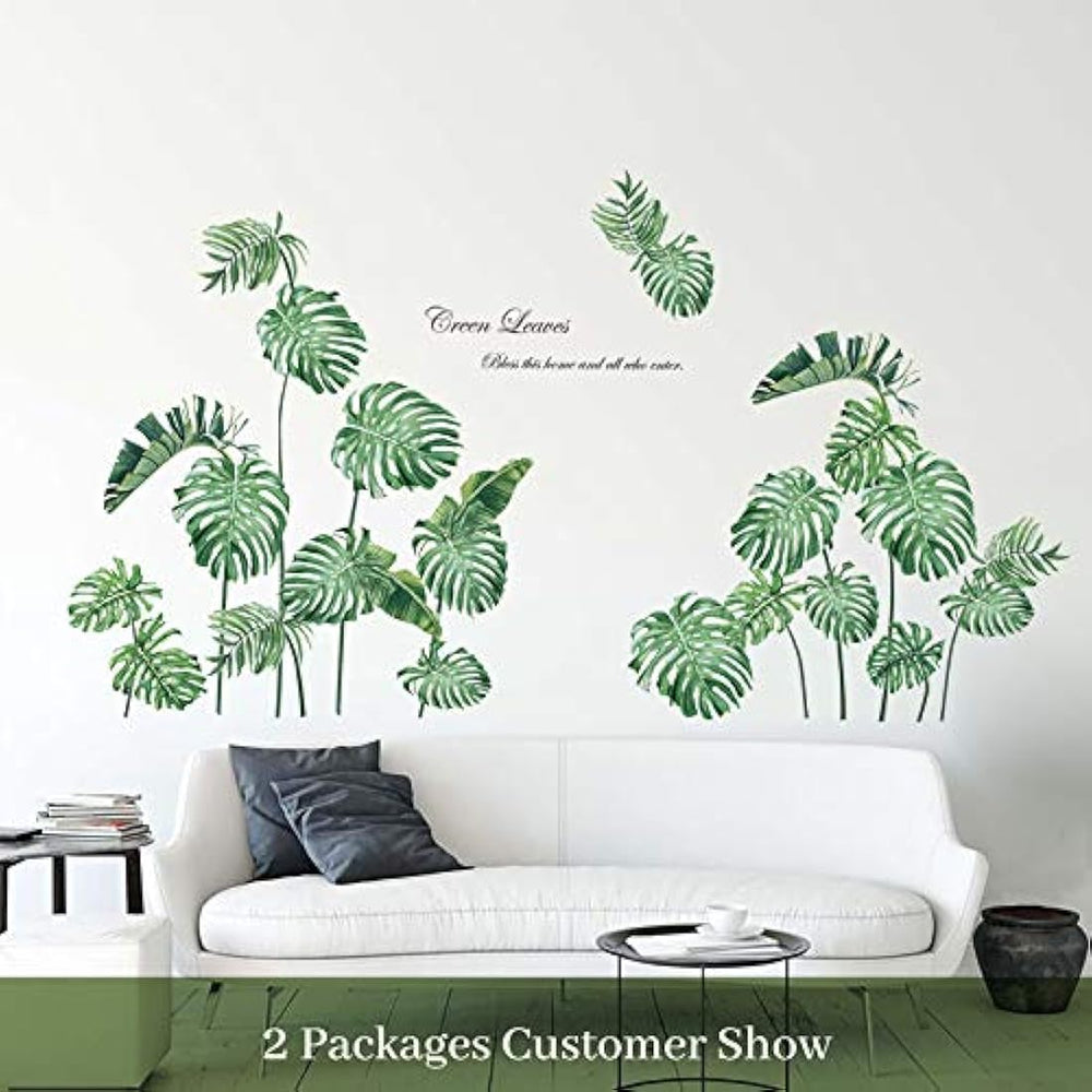 Adhesivos para pared estilo hojas tropicales(11.8x35.4)