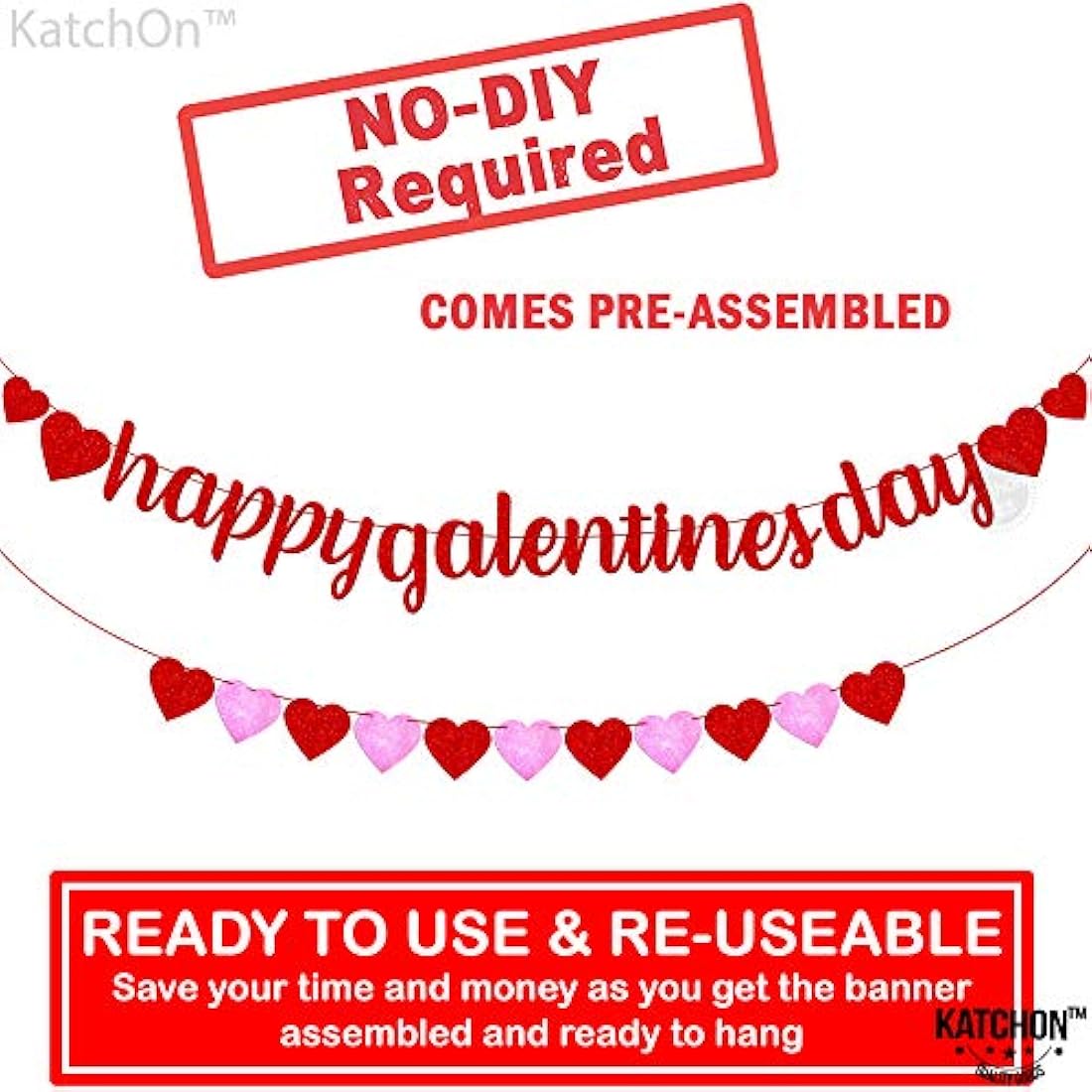 Pancarta feliz del día de San Valentín