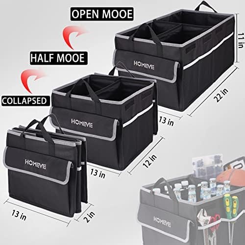Organizador de Maletero Plegable, 3 Compartimentos, Multiuso