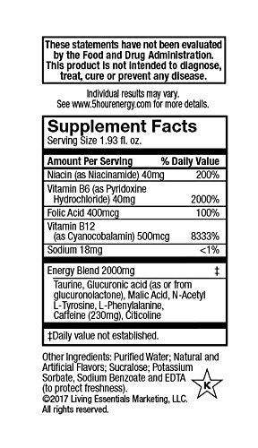 Disparos de energía extra - Blue Raspberry - 12 Count