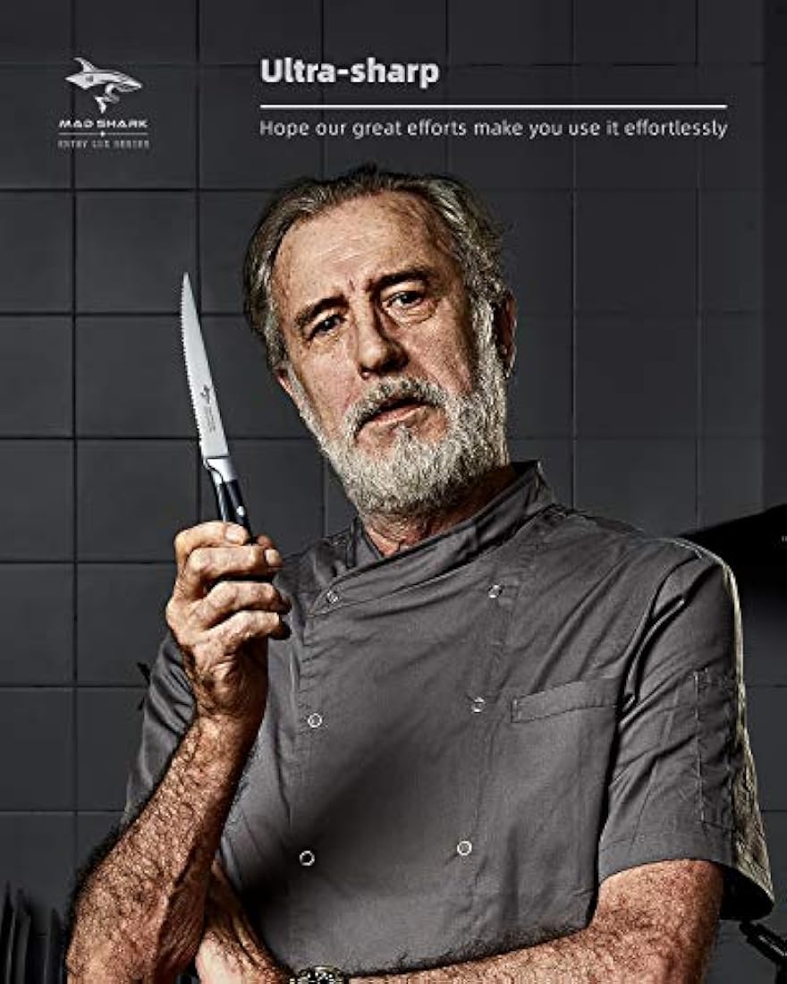 Cuchillos para carne MAD SHARK  juego de 4 cuchillos