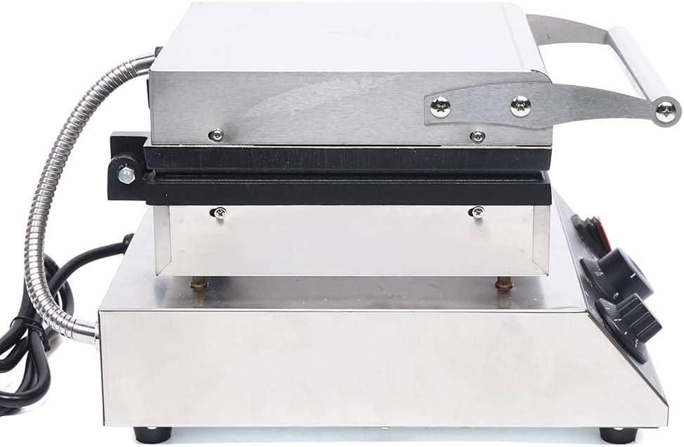 Máquina de Waffles 1750W, No Stick, Control T° y Tiempo, 4 Pcs