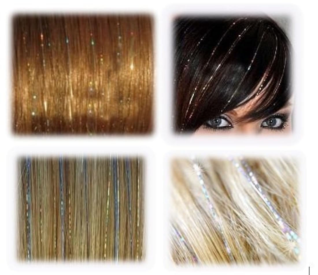 Cabello 20 extensiones para cabello Sparkling Plata