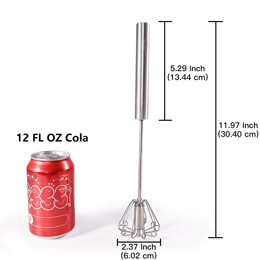 Batidora de huevo de acero inoxidable