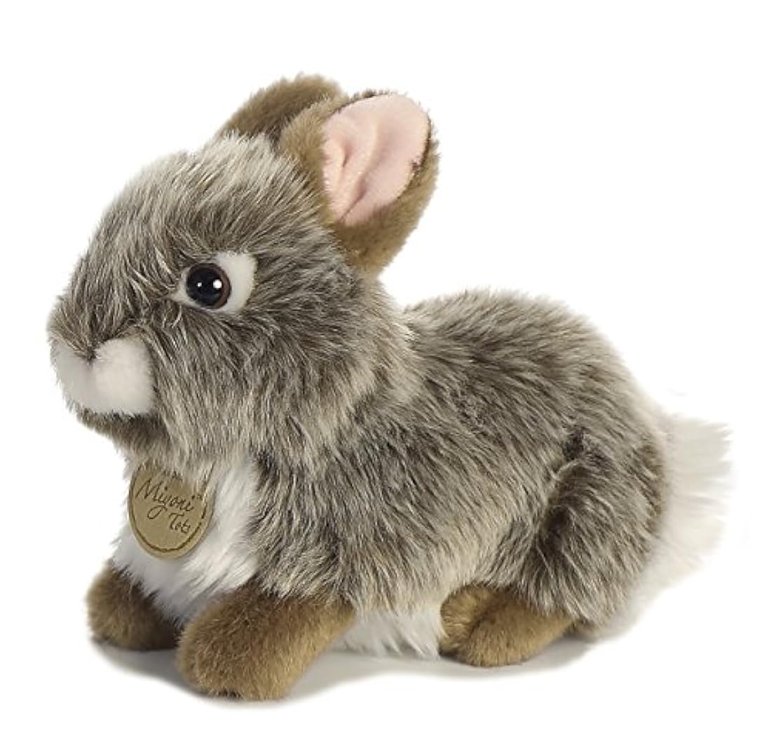 Aurora - Conejo de peluche para bebé , gris