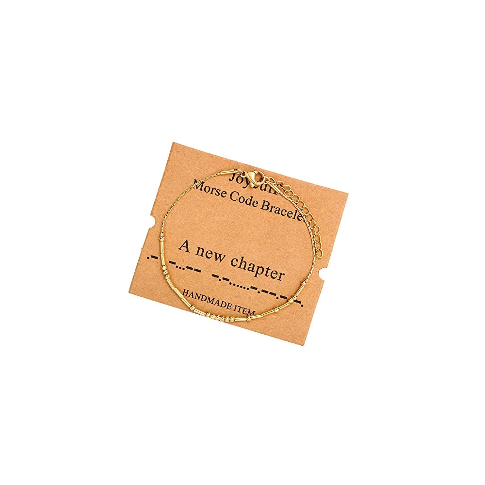 Pulseras y tobilleras inspiradoras de código morse