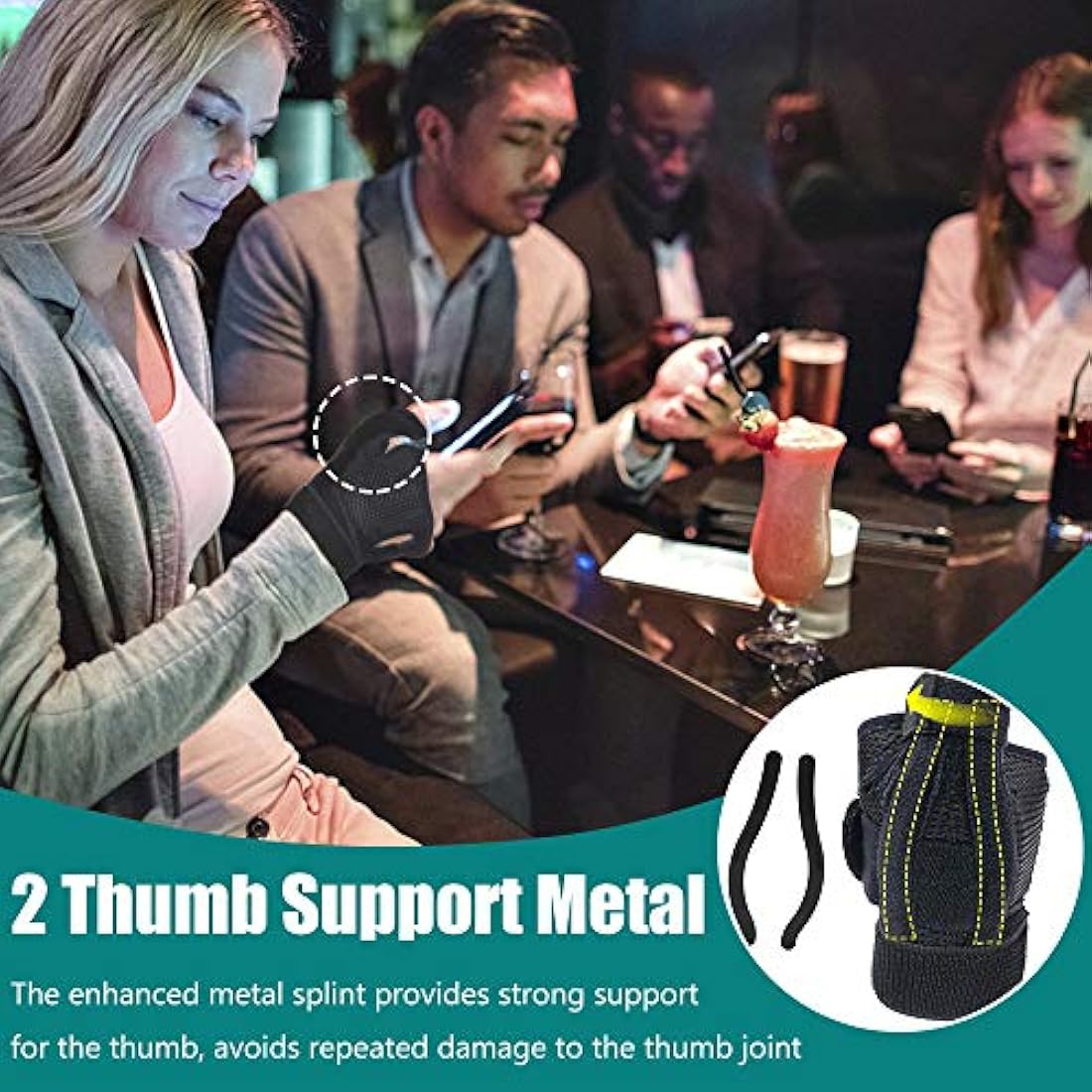 Férula de pulgar con muñequera