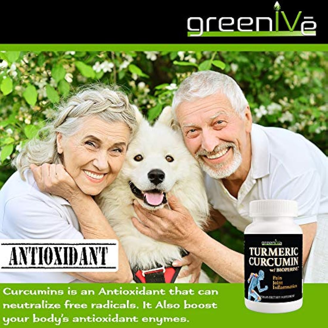 GreenIVe Curcumina de cúrcuma con BioPerine