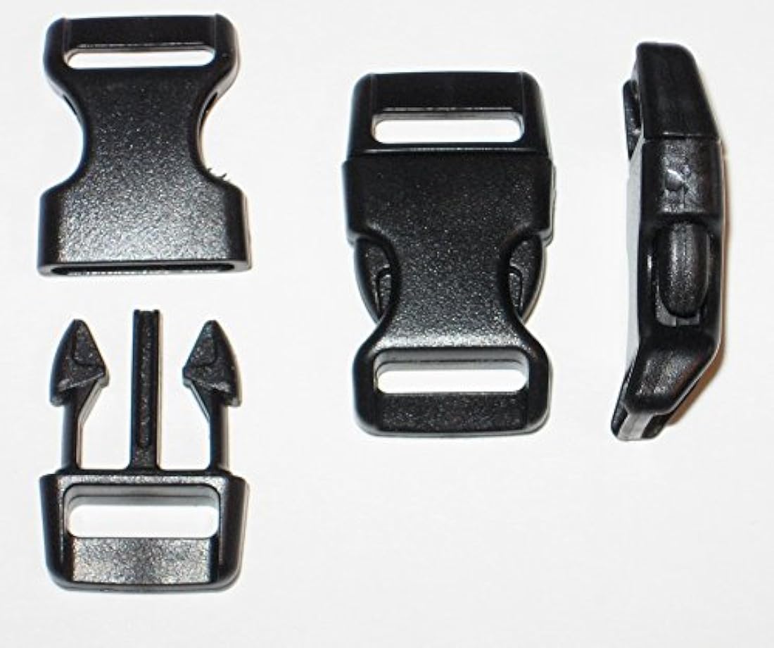 Hebillas de liberación lateral curvadas de 1/2