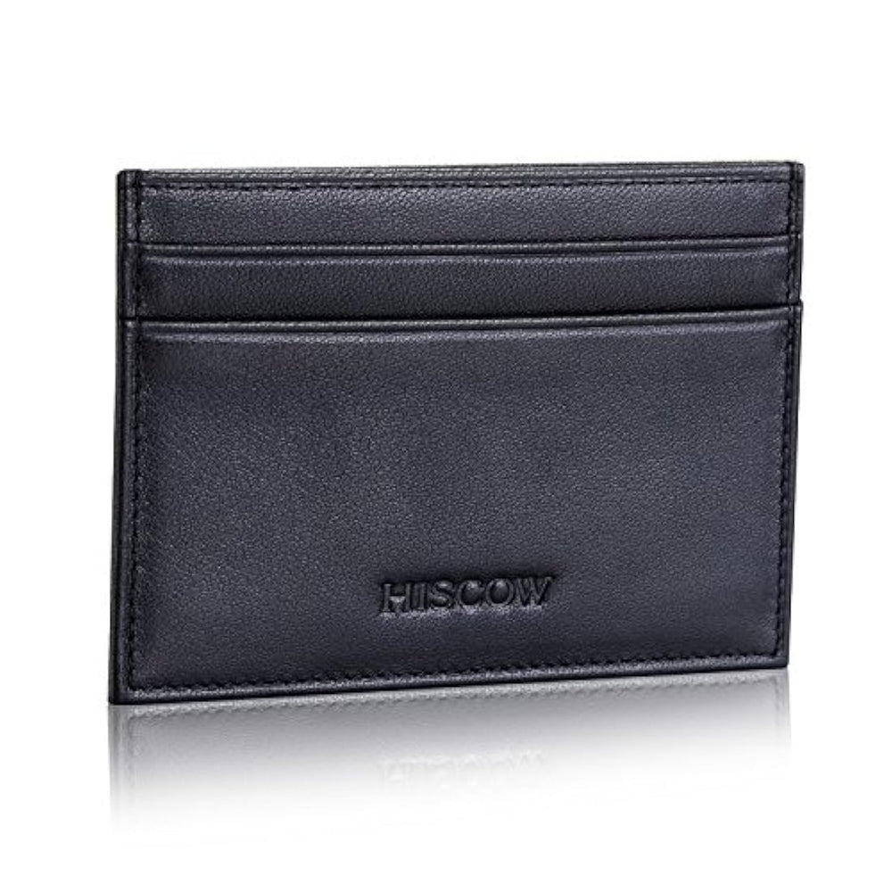 Cartera de piel flexible con ventana de identificación