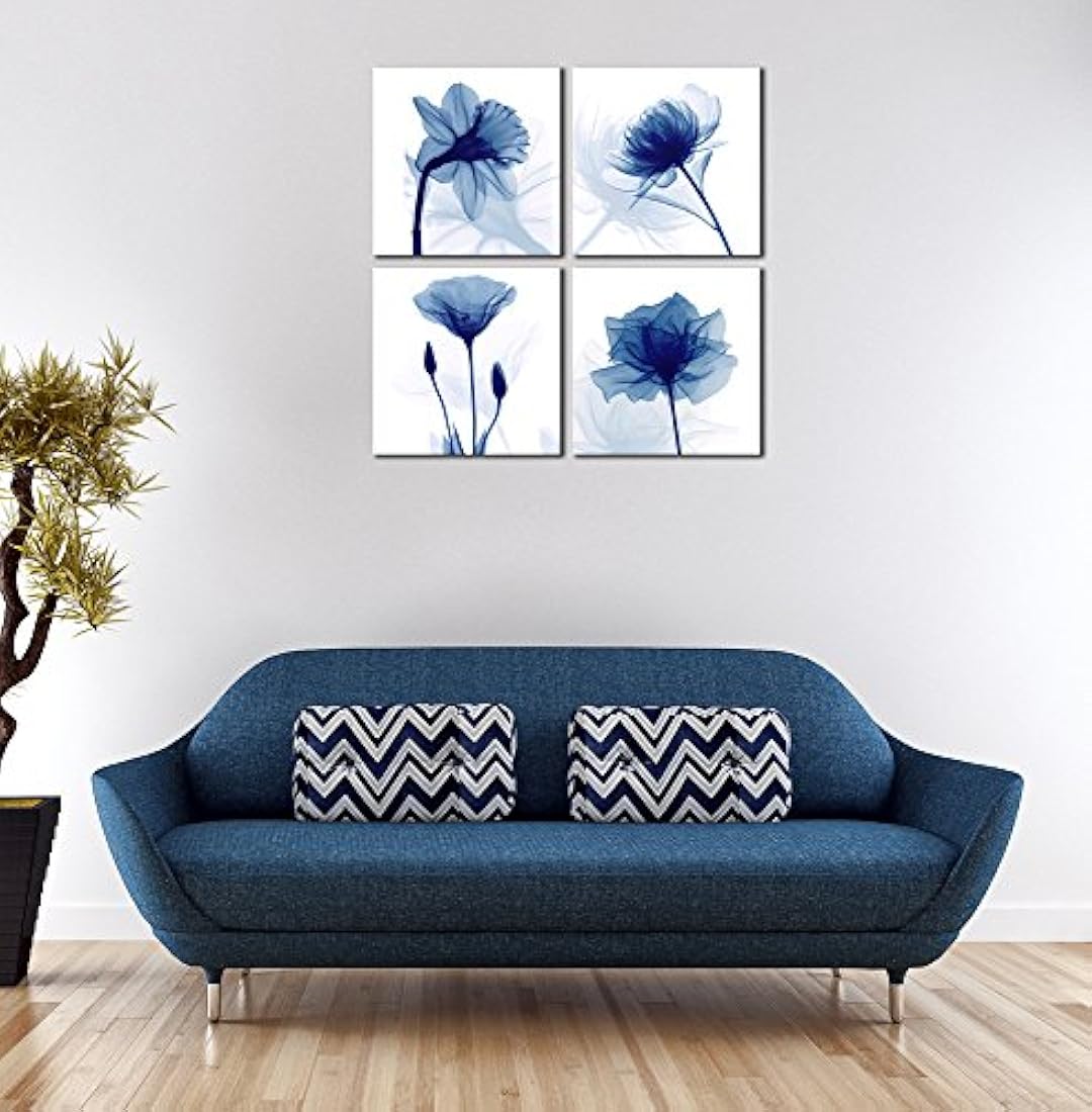 Pyradecor - Lienzo decorativo con diseño de flores