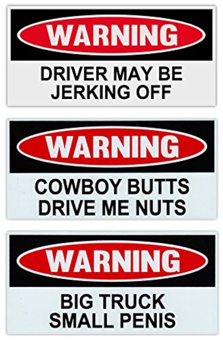 Imanes de advertencia divertidos Kit práctico Broma Combo