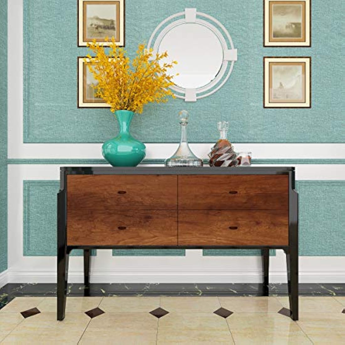 Livelynine Decoraciones de papel de pared extraíbles Forro