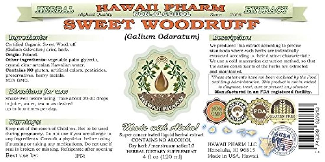 Extracto de líquido, sweet Woodruff (galium Odoratum)