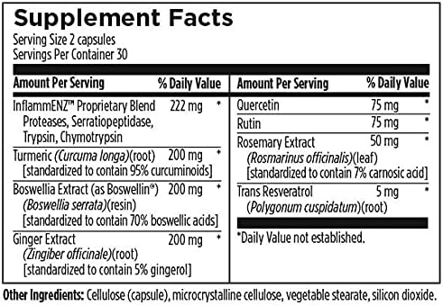 Suplementos Alimenticios de enzimas proteolíticas jengibre