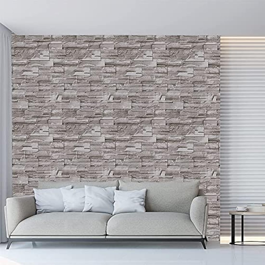 Papel pintado de ladrillo Tamaño: 17.7X197