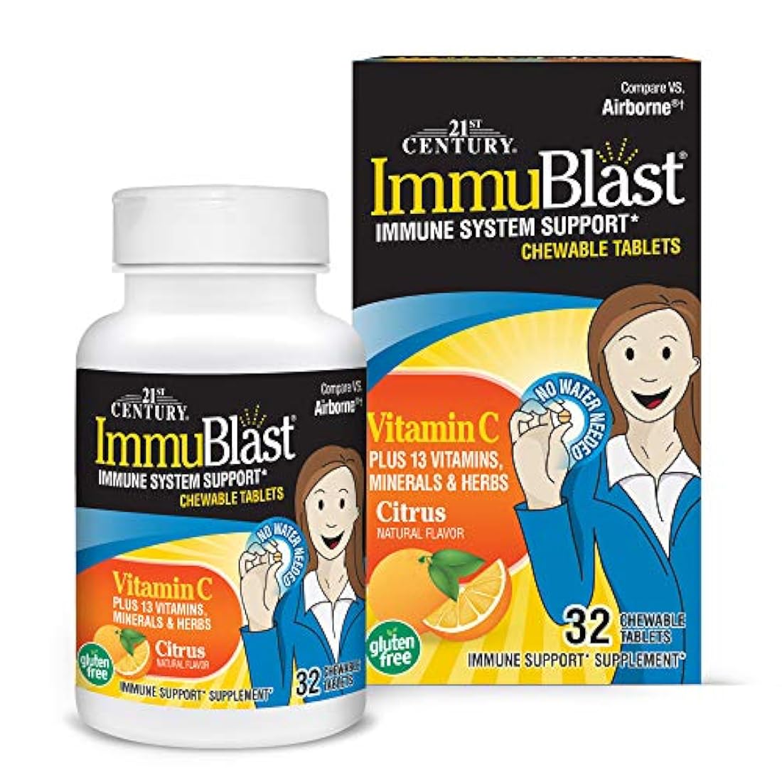 21st Century Immublast Tabletas masticables cítricos (32)