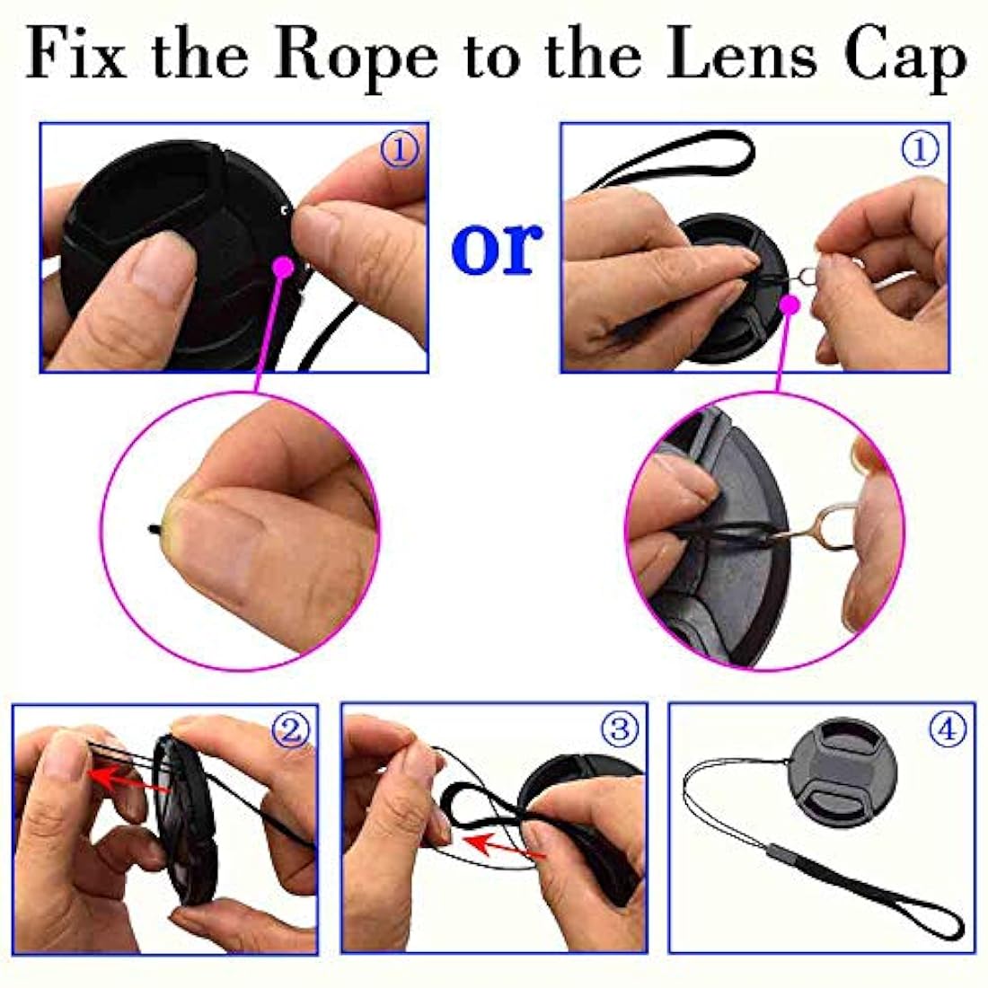 Tapa de objetivo de 1.457 en una presión con soporte lente