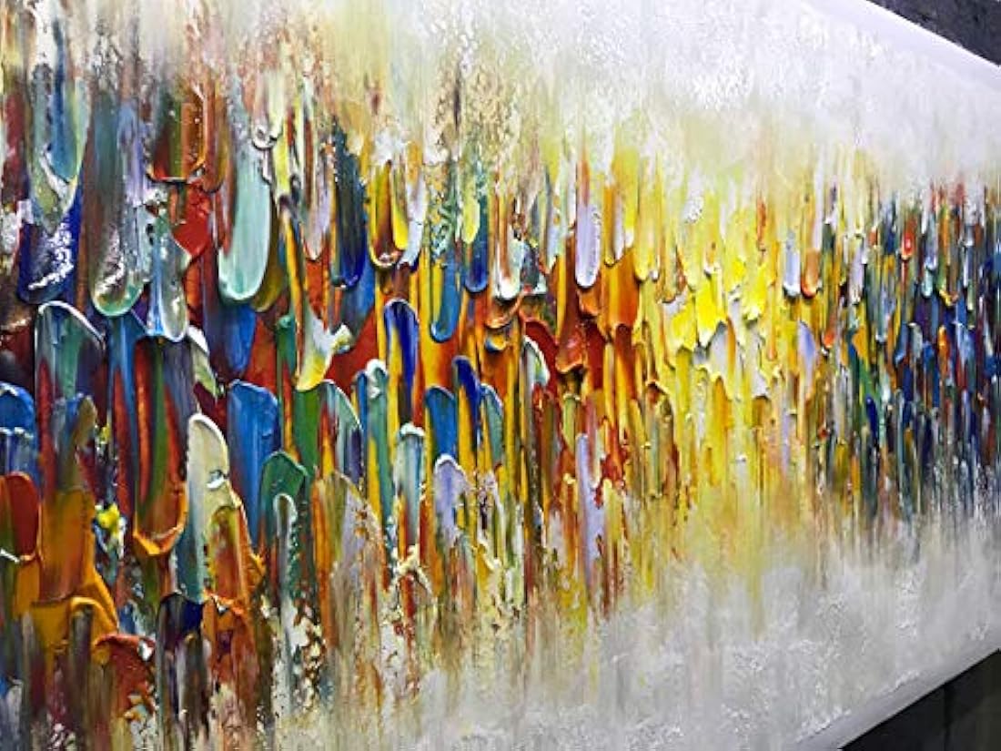 pintado a mano sobre lienzo, arte contemporáneo