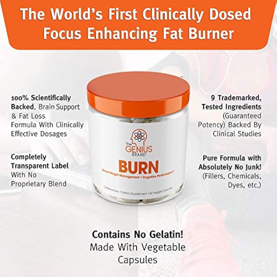 Genius Burn - 2 en 1 Quemador de grasa termogénico