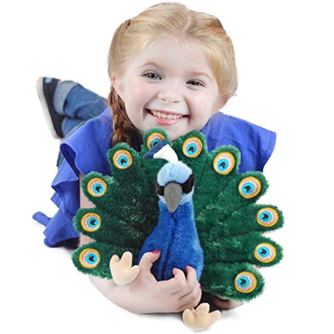 Peluche de pavo real 10 pulgadas