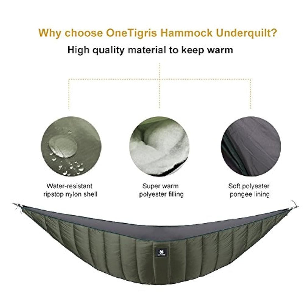 Protector de noche Hamaca Underquilt, para camping Gear