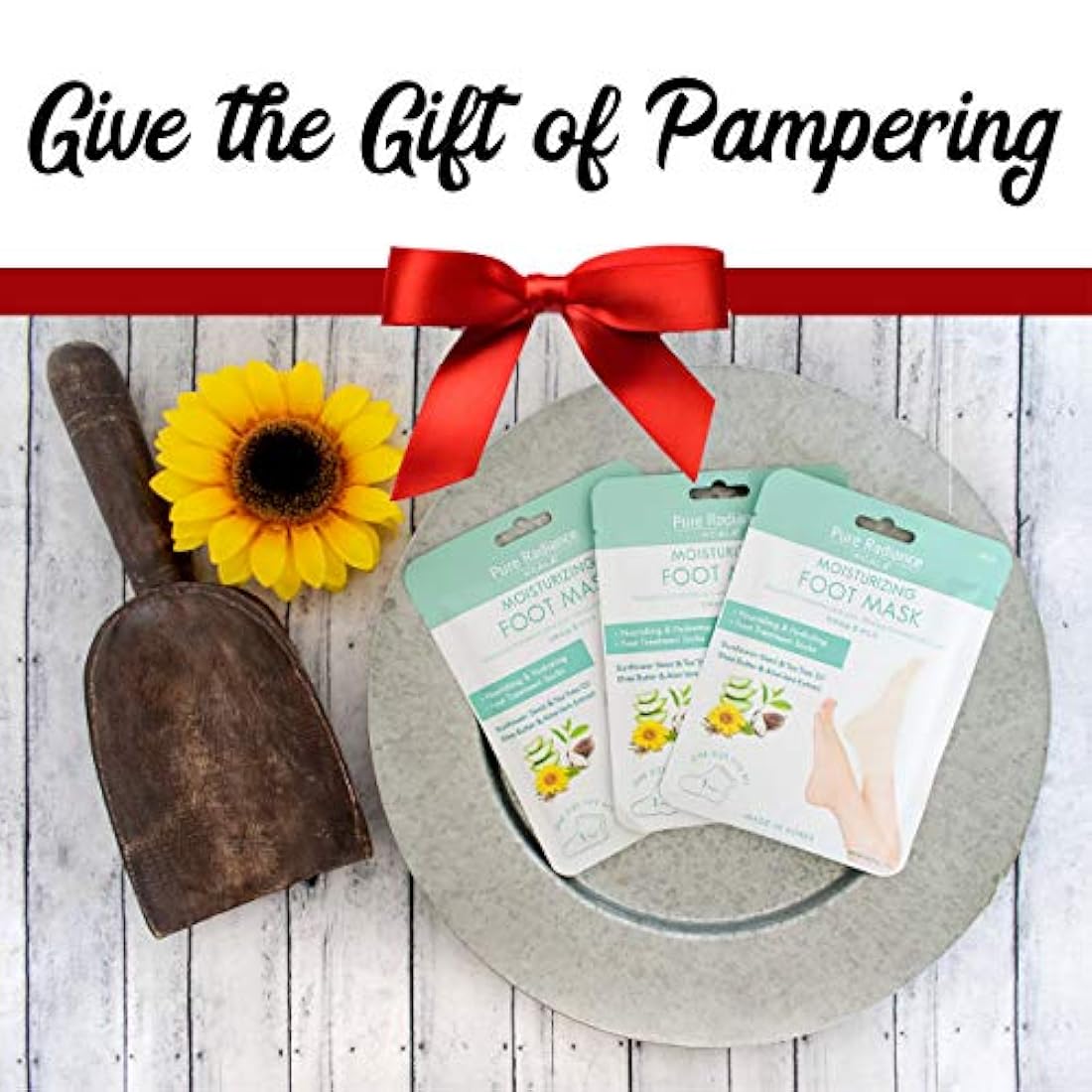 Máscaras para pies semillas de girasolPack de 3