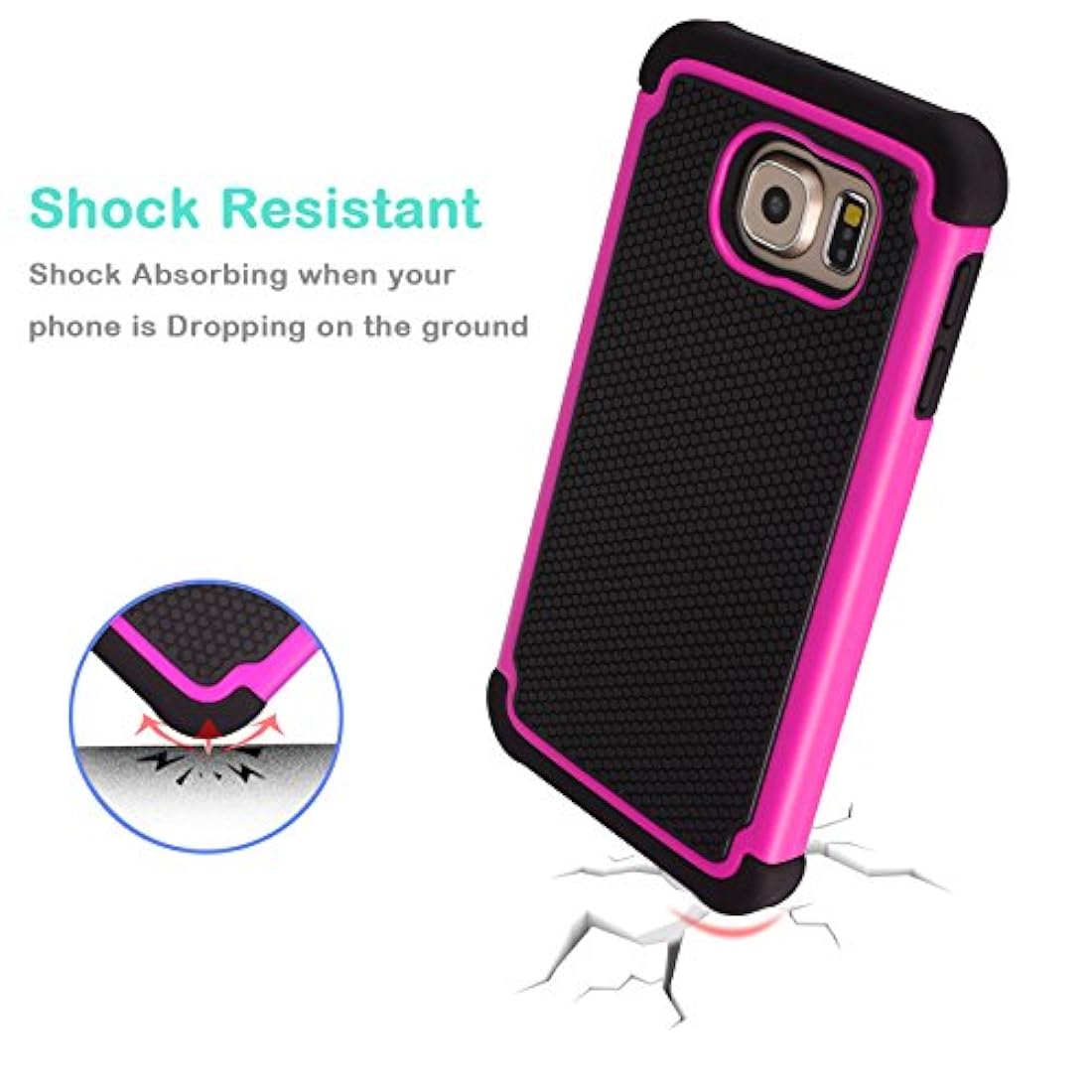 Funda para telefonos Galaxy S6 a prueba de golpes