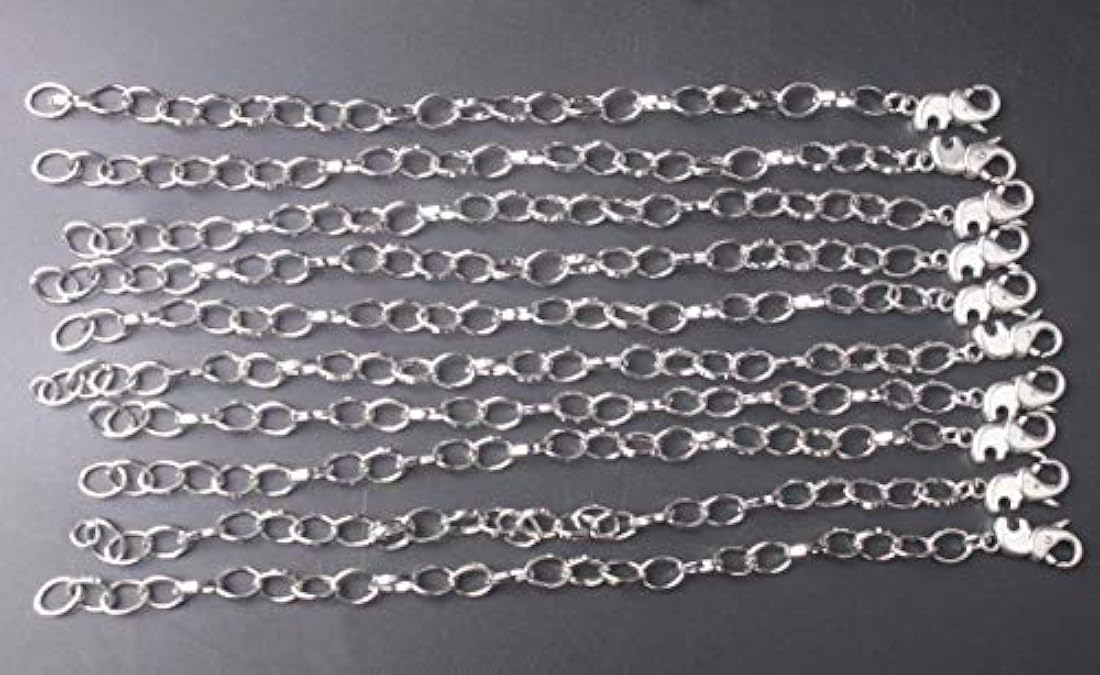 Pulseras y tobilleras - 10 pulseras de metal con cierre