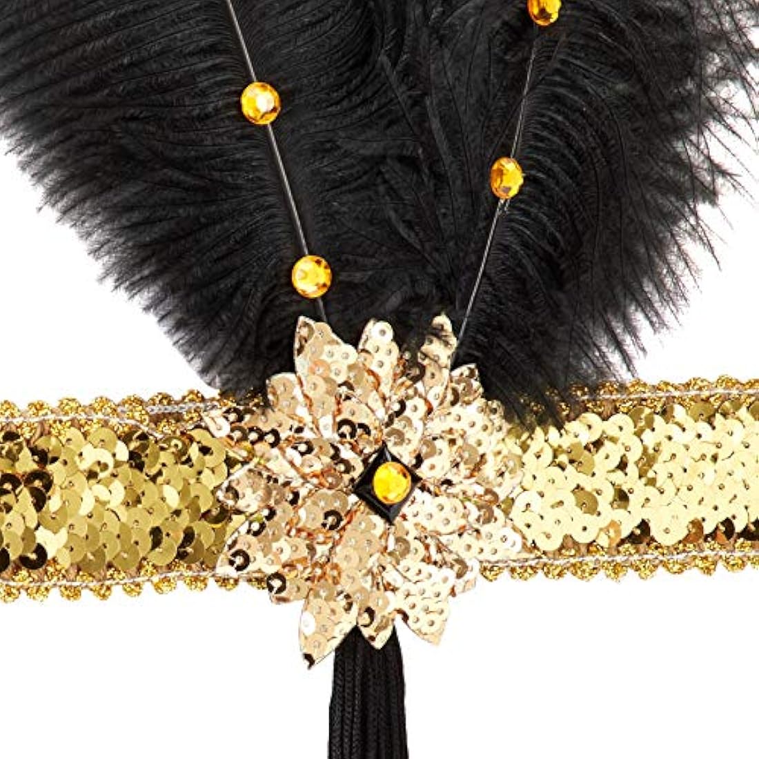 Foro Novedades Roaring 20 de Flapper de lentejuelas diadema