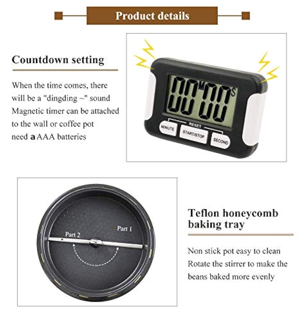 Máquina tostadora de café para el hogar