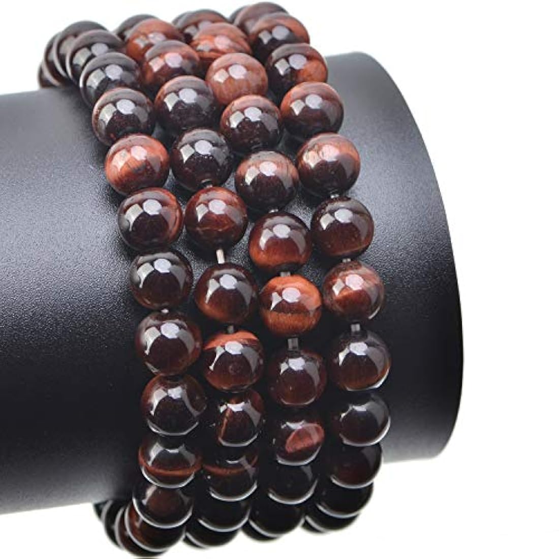 Cuentas sueltas redondas naturales de 0.315' para bisutería