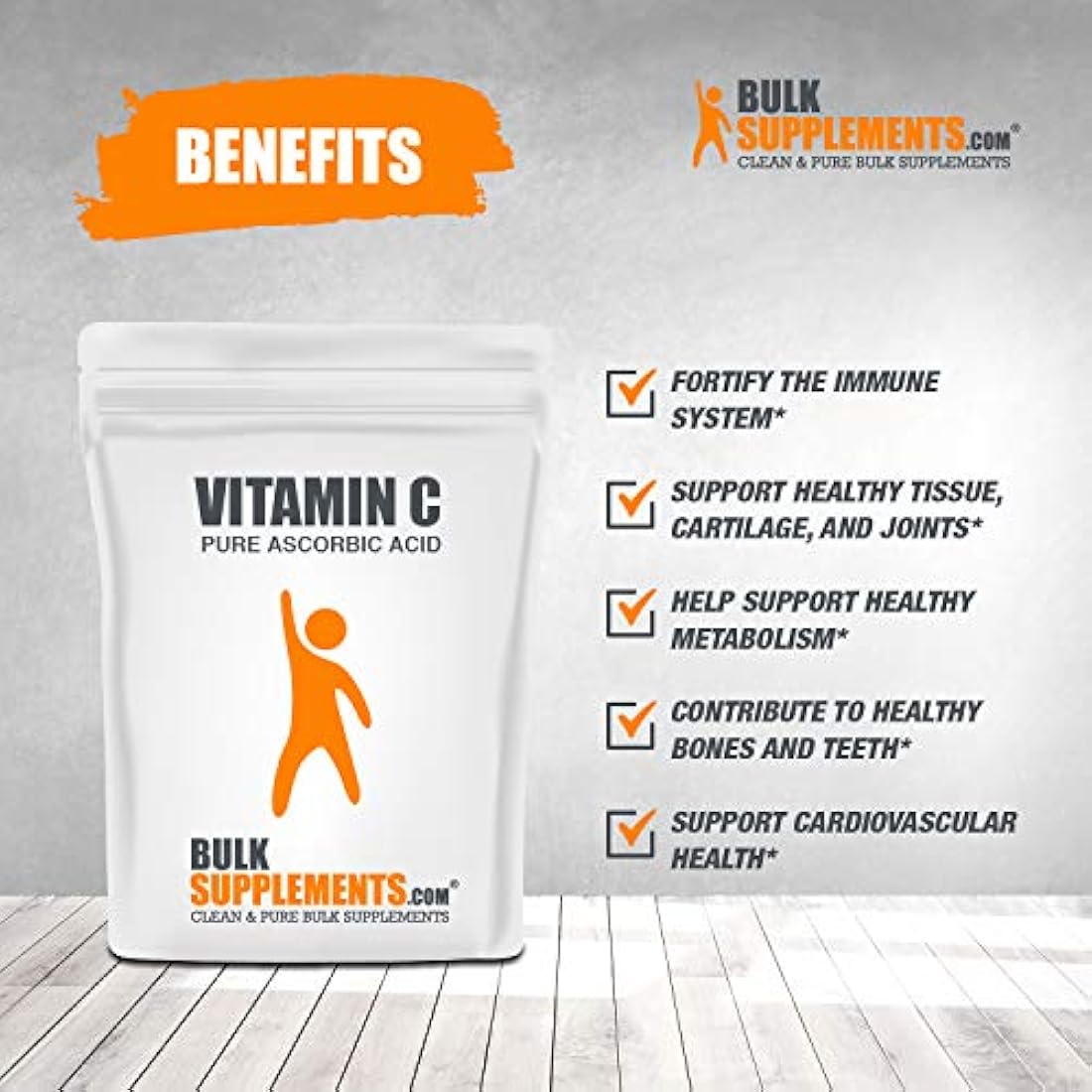 Suplemento Ascórbico puro sin gluten vitamina C