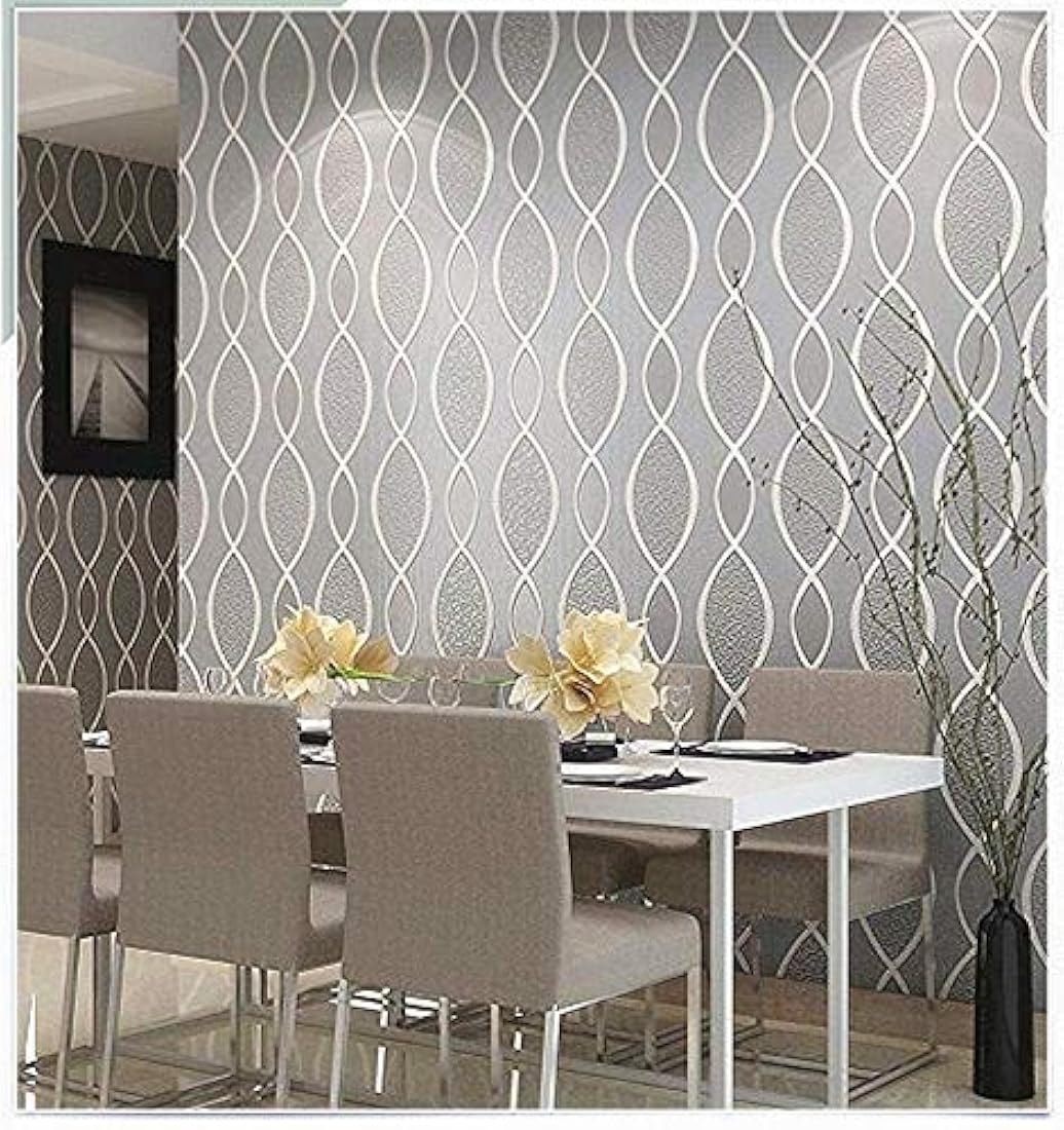 Rollo de papel pintado para pared, diseño de hojas no tejida