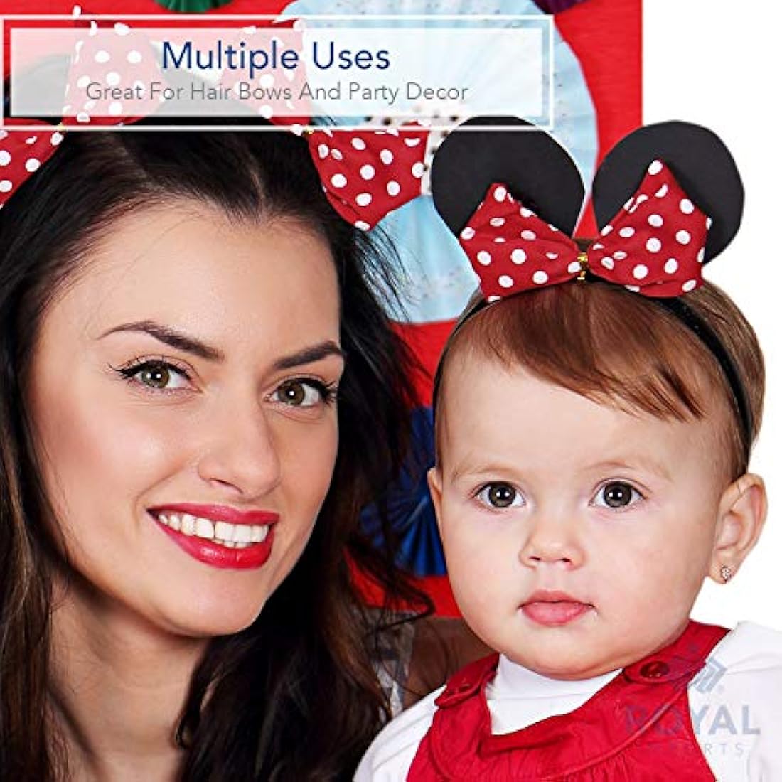 Royal Imports Cinta de lunares, diseño de círculos de 2.5 in