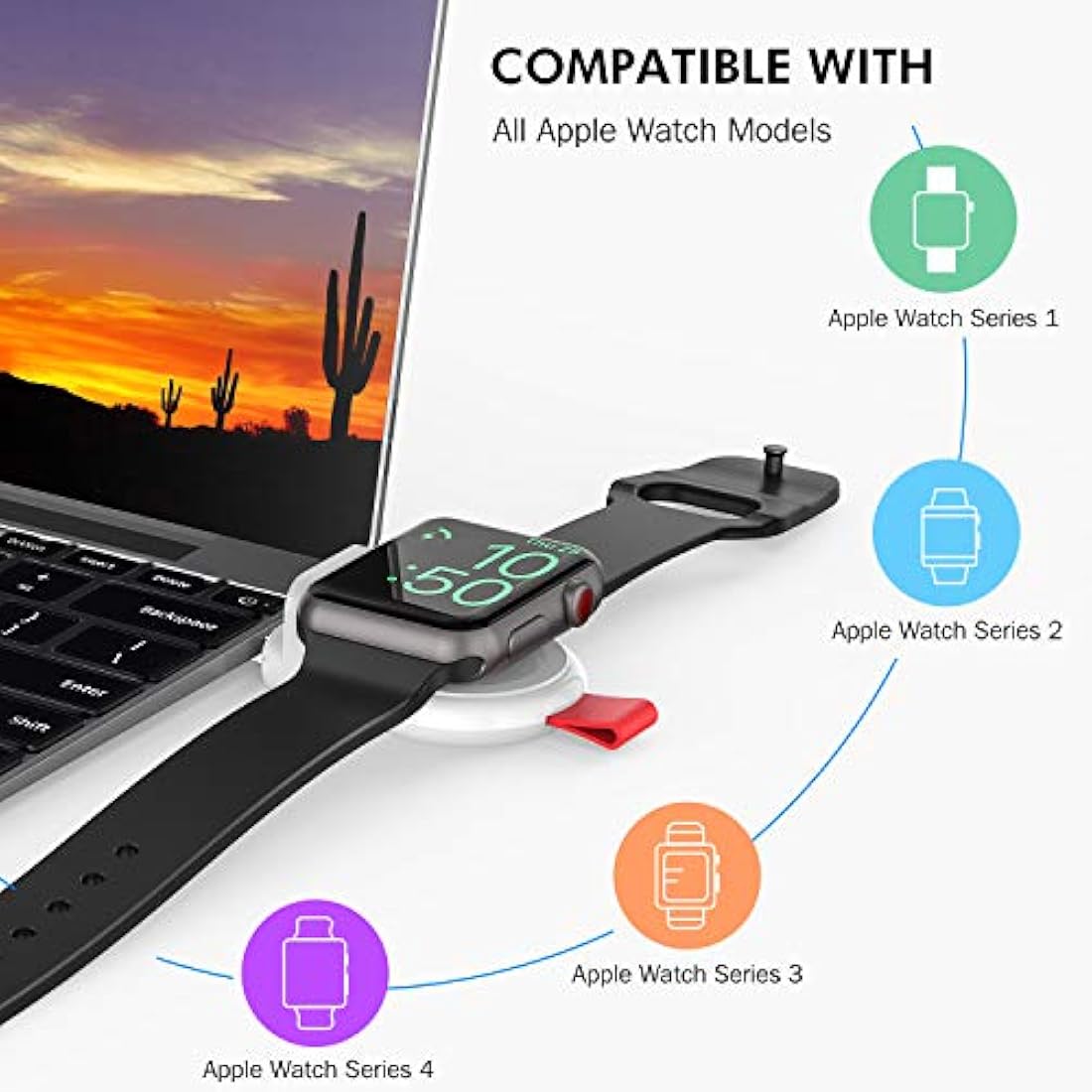 Cargador de reloj portátil magnético iWatch cargador