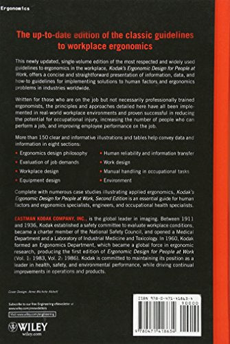 Diseño ergonómico de Kodak para personas en el trabajo