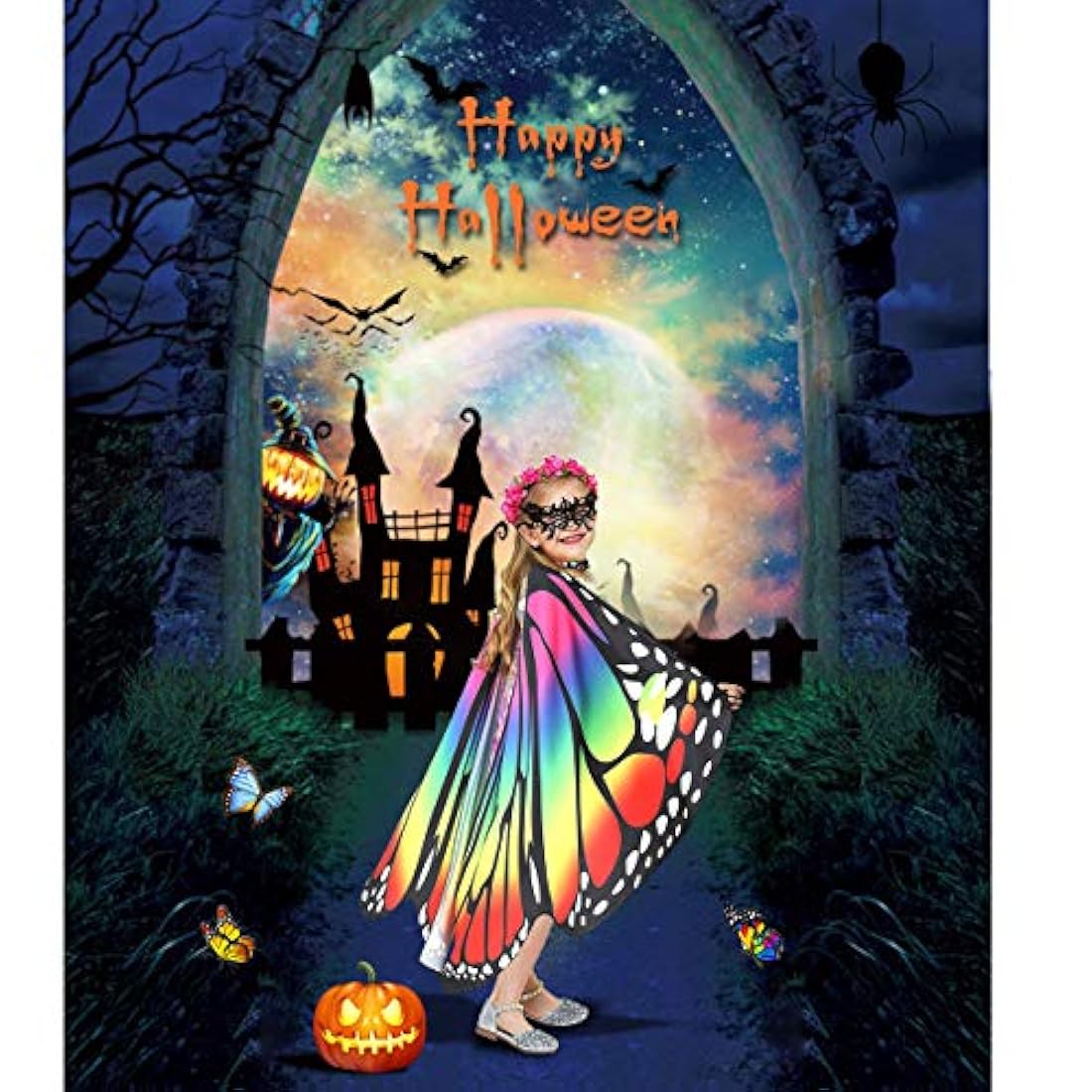 Disfraz de alas de mariposa para niñas