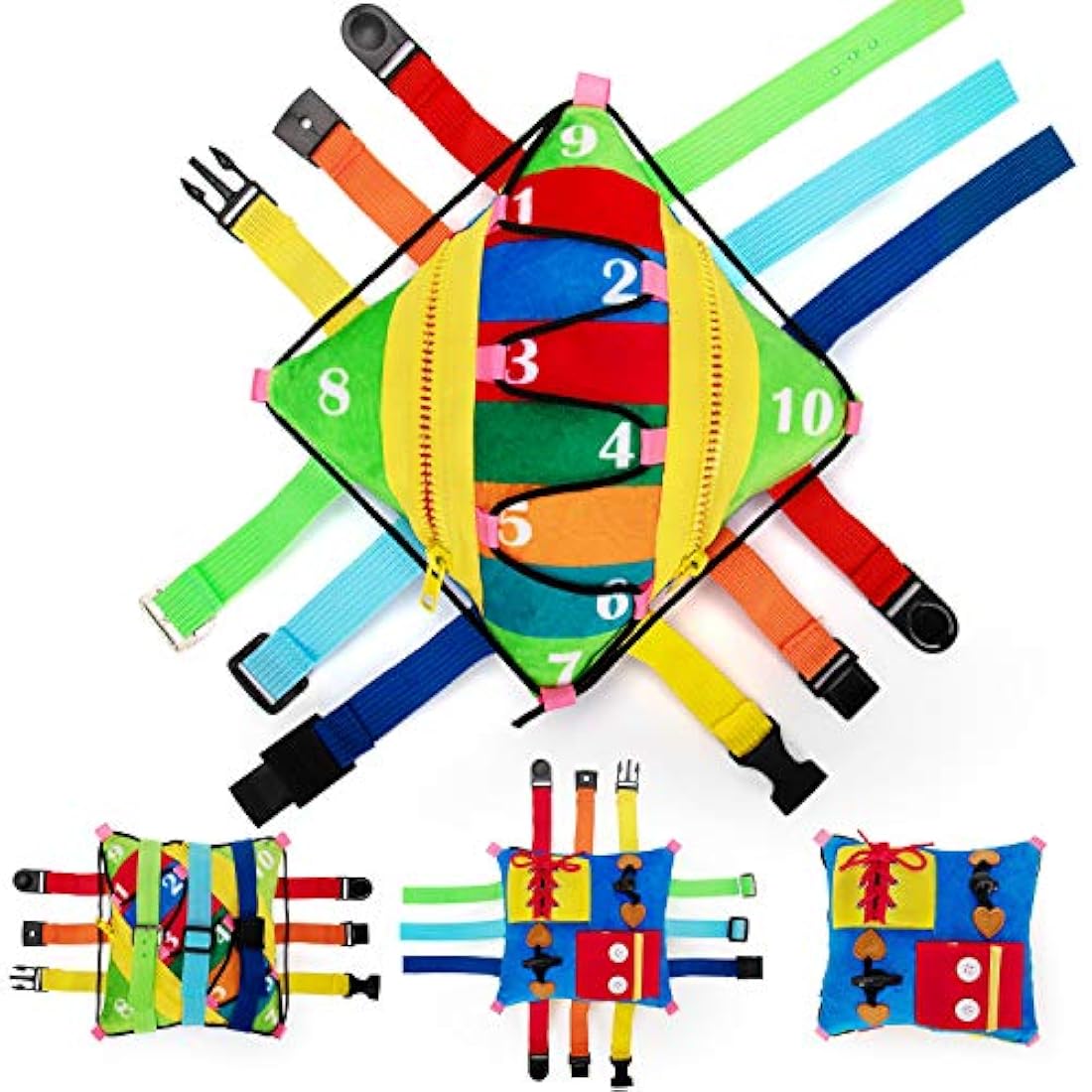 Peluche de hebillas de colores
