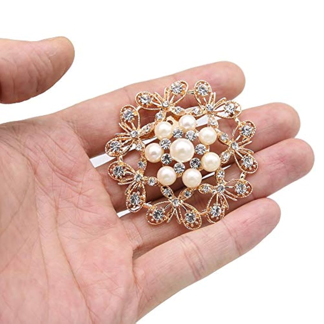 eGlomart kit de 9 broches con diamantes de imitación