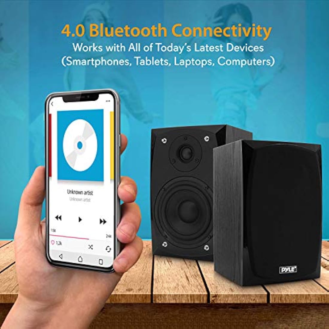 Parlantes de estantería de escritorio PYLE-HOME PBKSP22